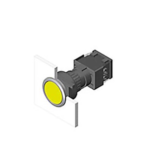 EAO Green Pilot Light Square IP65 Series 61 IP65