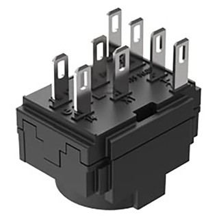 EAO Push Button Contact Block 250 V AC/DC, 5A, 2 NO/1 NC, Solder Terminal, Model 61-8490.12
