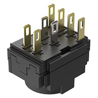 EAO Push Button Contact Block 250 V AC 250V DC 5A Current Rating, 2 NO/1 NC Contacts 61-8490.22