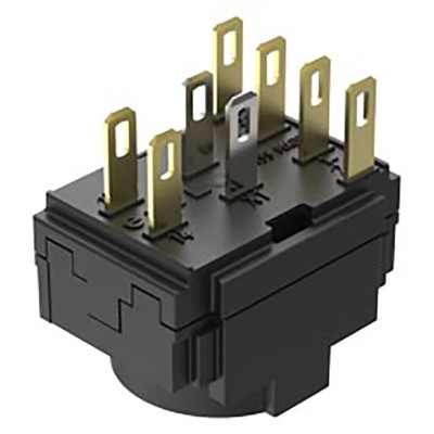 EAO Push Button Contact Block 250 V AC 250V DC 5A Current Rating, 2 NO/1 NC Contacts 61-8490.22