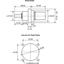 ITT Cannon Industrial Power Connector Panel Mount 400A 1kV Polybutylene Terephthalate Brown Veam Powerlock NPDFT-1-BN-L-T4