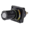 ITT Cannon Industrial Power Connector Panel Mount 400A 1kV IP65, IP67 Black Veam Powerlock NPDFT-2-BK-L-T4