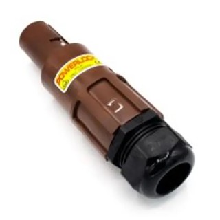 ITT Cannon Industrial Power Connector 1 Pole 400A 1kV IP65 IP67 Polybutylene Terephthalate Cable NLDFT-1-BN-L-S120-M40A