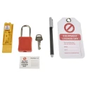 Martindale Yellow 1-Lock Polycarbonate and ABS Lockout Kit LOKKIT6