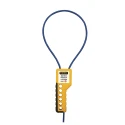 Martindale Yellow 6-Lock Cable Lockout Steel Multi-Strand PVC Sheathed Cable CABLOK1BL