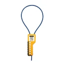 Martindale Yellow 6-Lock Cable Lockout Steel Multi-Strand PVC Sheathed Cable CABLOK1BL