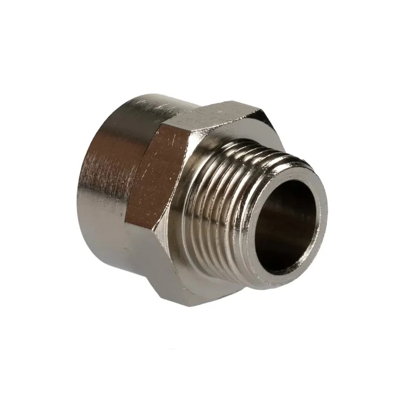 RS PRO Brass Pipe Fitting Straight Threaded Reducer Male G 3/8 in to Female BSPP 3/8 in 176-1002