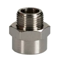 RS PRO Brass Pipe Fitting Straight Threaded Reducer Male G 3/8 in to Female BSPP 3/8 in 176-1002