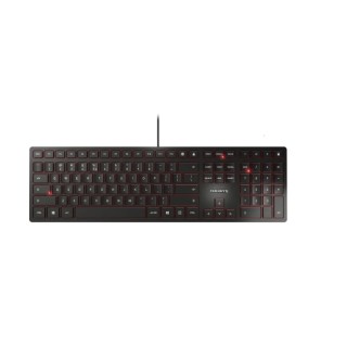 Cherry Wired USB Standard Keyboard QWERTY US Black Industrial Grade 15mm Height 440mm Width 130mm Depth JK-1600EU-2