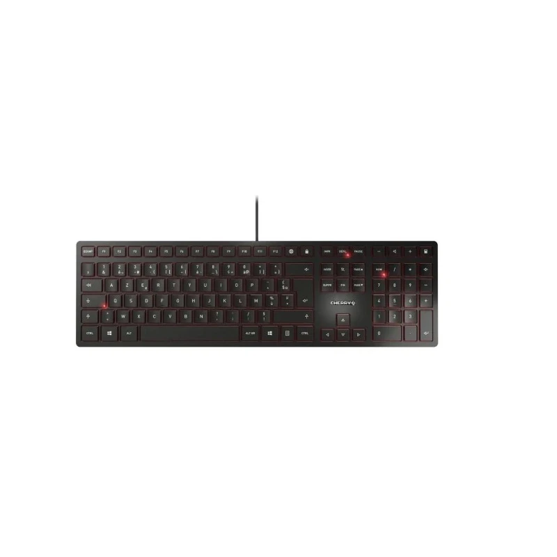 Cherry Wired USB Standard Keyboard QWERTY US Black Industrial Grade 15mm Height 440mm Width 130mm Depth JK-1600EU-2