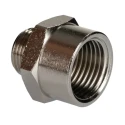 RS PRO Brass Straight Threaded Reducer Pipe Fitting Male G 3/8 in to Female BSPP 1/2 in 176-1003