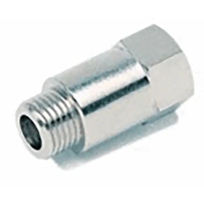 RS PRO Brass Pipe Fitting, Straight Threaded Male G 1/8 in to Female BSPP 1/8 in 176-1008