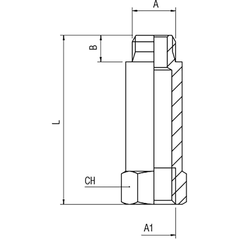 RS PRO Brass Pipe Fitting, Straight Threaded Male G 1/8 in to Female BSPP 1/8 in 176-1008