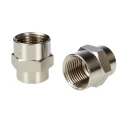 RS PRO Nickel-Plated Brass Threaded Fitting Male BSP 3/8 in to 1/2 in 300°C Maximum Operating Temperature 176-1045