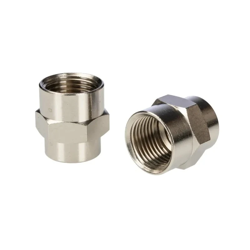 RS PRO Nickel-Plated Brass Threaded Fitting Male BSP 3/8 in to 1/2 in 300°C Maximum Operating Temperature 176-1045
