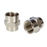 RS PRO Nickel-Plated Brass Threaded Fitting Male BSP 3/8 in to 1/2 in 300°C Maximum Operating Temperature 176-1045