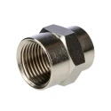RS PRO Nickel-Plated Brass Threaded Fitting Male BSP 3/8 in to 1/2 in 300°C Maximum Operating Temperature 176-1045