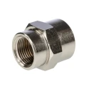 RS PRO Nickel-Plated Brass Threaded Fitting Male BSP 3/8 in to 1/2 in 300°C Maximum Operating Temperature 176-1045
