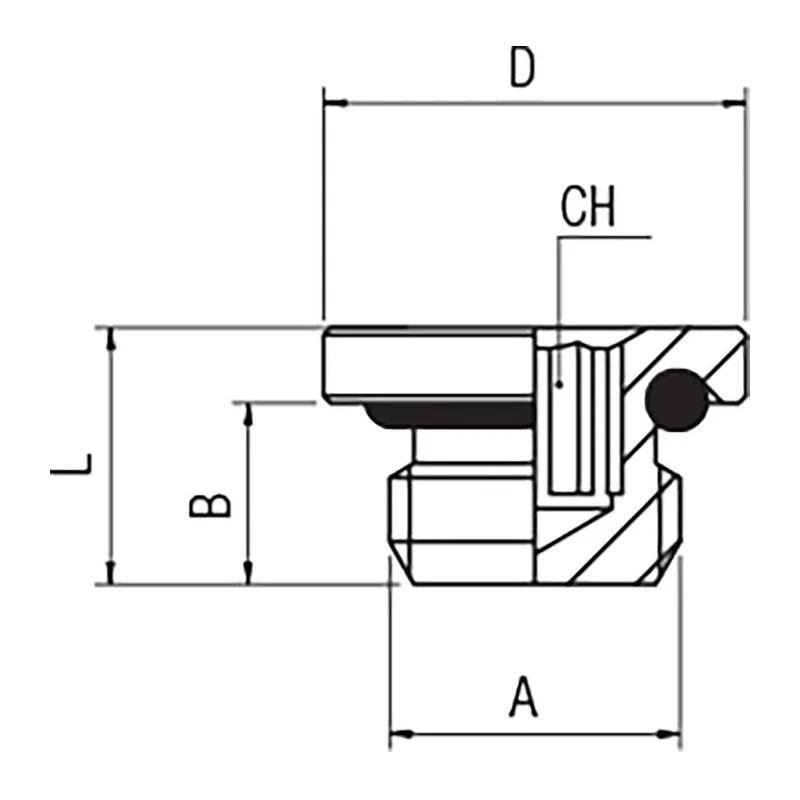 RS PRO G Nitrile Rubber (NBR) Plug Fitting 150 bar Max Pressure -20°C to 300°C Operating Temperature 176-1050
