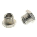 RS PRO G Nickel Plated Brass Plug Fitting G 1/4 in Male Thread Standard Italy 176-1053