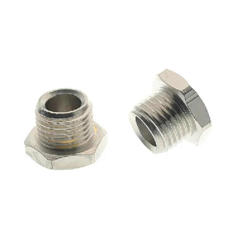 RS PRO G Nickel Plated Brass Plug Fitting, Connection Size M5 to 1 in, BSPP/BSPT/Metric/NPTF Thread 176-1052
