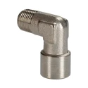 RS PRO 90° Threaded Brass Pipe Fitting Male R 1/8 in to Female R 1/8 in 176-1084