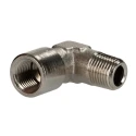 RS PRO 90° Threaded Brass Pipe Fitting Male R 1/8 in to Female R 1/8 in 176-1084
