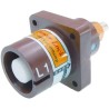 ITT Cannon Veam Powerlock IP67 Brown Panel Mount 1P Straight Industrial Power Connector 400A 1kV NPS-1-BN-T4