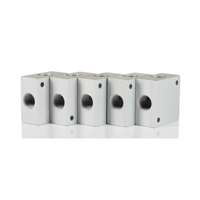 RS PRO Pneumatic Manifold 1 Outlet Port Aluminium, Nickel Plated, Max Pressure 75 bar, Max Temperature 300°C 176-1099