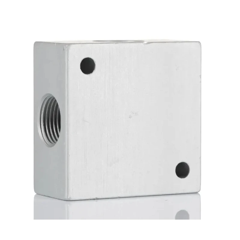 RS PRO Pneumatic Manifold 1 Outlet Port Aluminium, Nickel Plated, Max Pressure 75 bar, Max Temperature 300°C 176-1099
