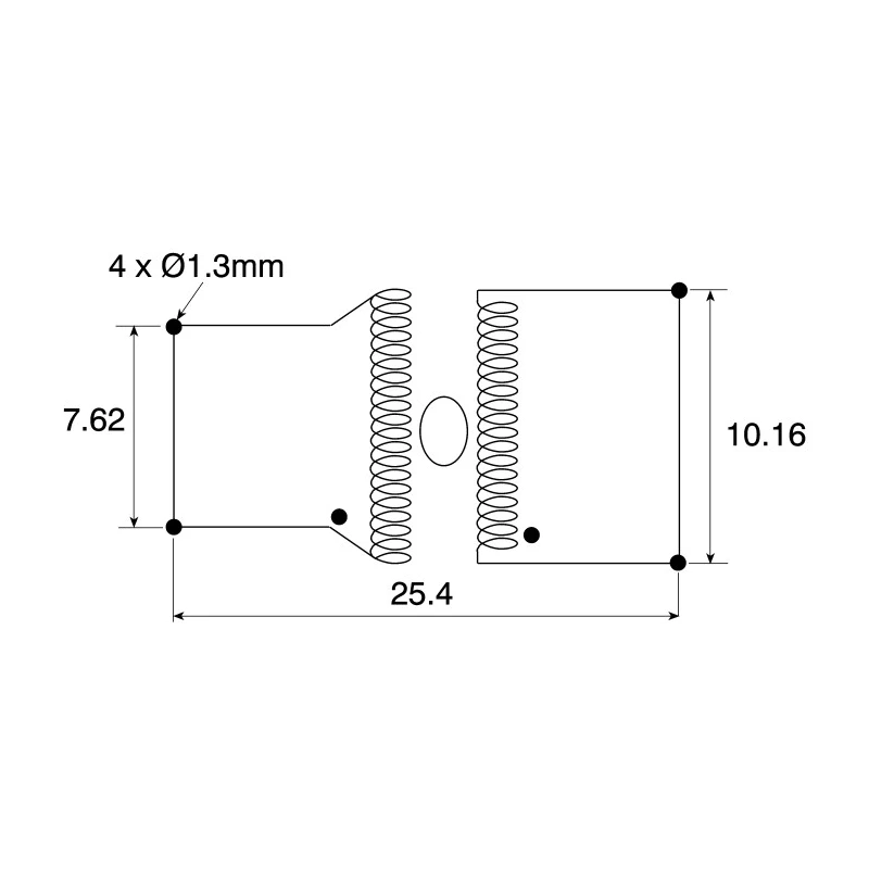 Roxburgh EMC 2.4 mH Ferrite Common Mode Choke, 4 A IDC, 40 mΩ RDC, 250V AC, Radial Lead CMV40