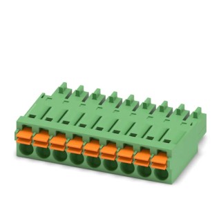 Phoenix Contact FMC 1.5/9-ST-3.5 Series Pluggable Terminal Block, 9-Contact, 3.5 mm Pitch, 1 Row, 320V, 8A Current 1952335