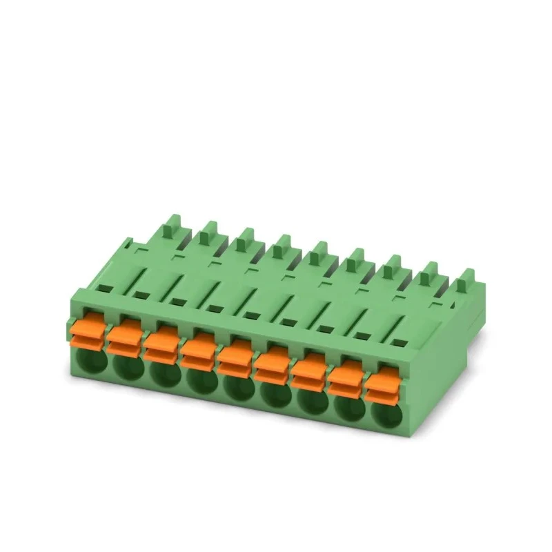 Phoenix Contact FMC 1.5/9-ST-3.5 Series Pluggable Terminal Block, 9-Contact, 3.5 mm Pitch, 1 Row, 320V, 8A Current 1952335