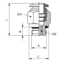 RS PRO Pneumatic Fitting 4mm Push-in Male Threaded-to-Tube 1/8 in M Nickel-Plated Brass Italy 176-1276