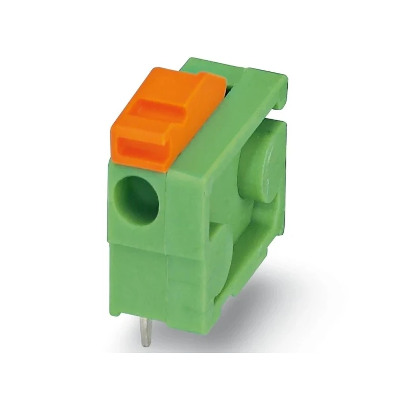 Phoenix Contact FFKDSA1/H-6.35 Series PCB Terminal Block, 1-Contact, 3.81 mm Pitch, Through Hole, 1 Row FFKDSA1
