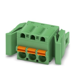 Phoenix Contact FKC 2.5/3-ST-5.08-RF Series Pluggable Terminal Block, 3-Contact, 5.08 mm Pitch, 1 Row, 12A, 630V 1925702