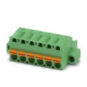 Phoenix Contact FKC 2.5/6-STF-5.08 Series Pluggable Terminal Block, 6-Contact, 5.08 mm Pitch, 12 A, 630 V, Polyamide 1873249