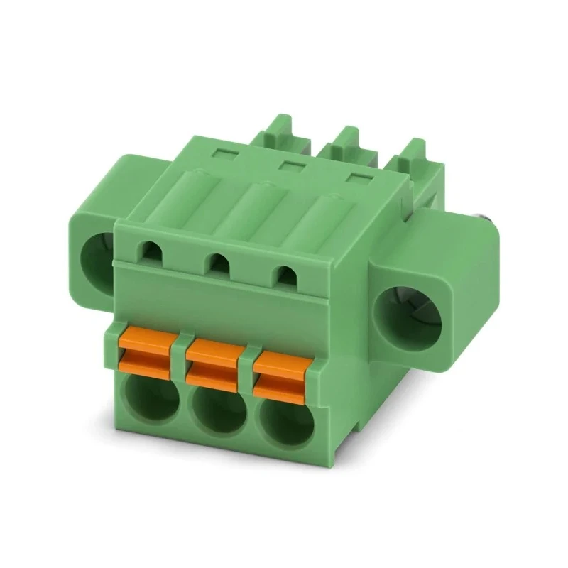 Phoenix Contact FK-MCP 1.5/3-STF-3.81 Series Pluggable Terminal Block, 3-Contact, 3.81 mm Pitch, 320 V, 8 A Current 1851245