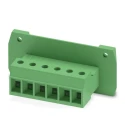 Phoenix Contact Pluggable Terminal Block 6-Contact 7.62 mm Pitch 1 Row 20A 1kV Polyamide Housing 1840599