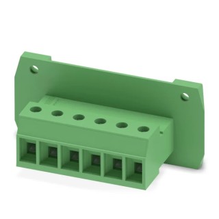 Phoenix Contact Pluggable Terminal Block 6-Contact 7.62 mm Pitch 1 Row 20A 1kV Polyamide Housing 1840599
