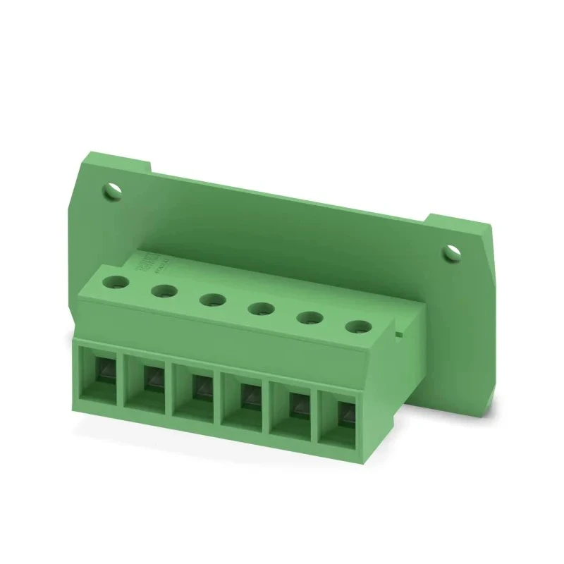 Phoenix Contact Pluggable Terminal Block 6-Contact 7.62 mm Pitch 1 Row 20A 1kV Polyamide Housing 1840599