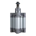 RS PRO Double Acting Cylinder, 100mm Bore, 25mm Stroke, Cushioned, Stainless Steel Body 176-1665