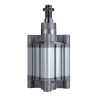 RS PRO Double Acting Cylinder, 100mm Bore, 25mm Stroke, Cushioned, Stainless Steel Body 176-1665