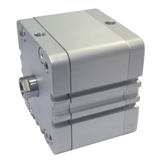 RS PRO Pneumatic Compact Cylinder Double Acting 100 mm Bore 100 mm Stroke Stainless Steel ISO 21287 176-1708