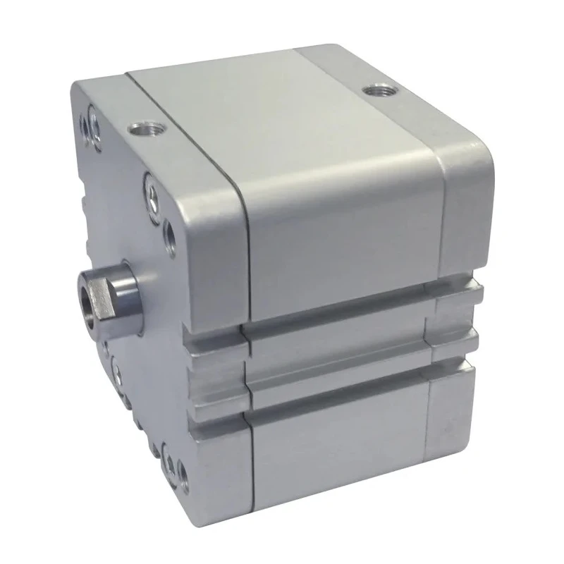 RS PRO Pneumatic Compact Cylinder Double Acting 100 mm Bore 100 mm Stroke Stainless Steel ISO 21287 176-1708
