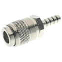 RS PRO Nickel Plated Brass Quick Air Coupling Hose Barb Male 8mm 12 bar 176-1905