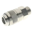RS PRO Nickel Plated Brass Quick Air Coupling 1/4 in BSP Female Thread 12 Bar 80°C 176-1908
