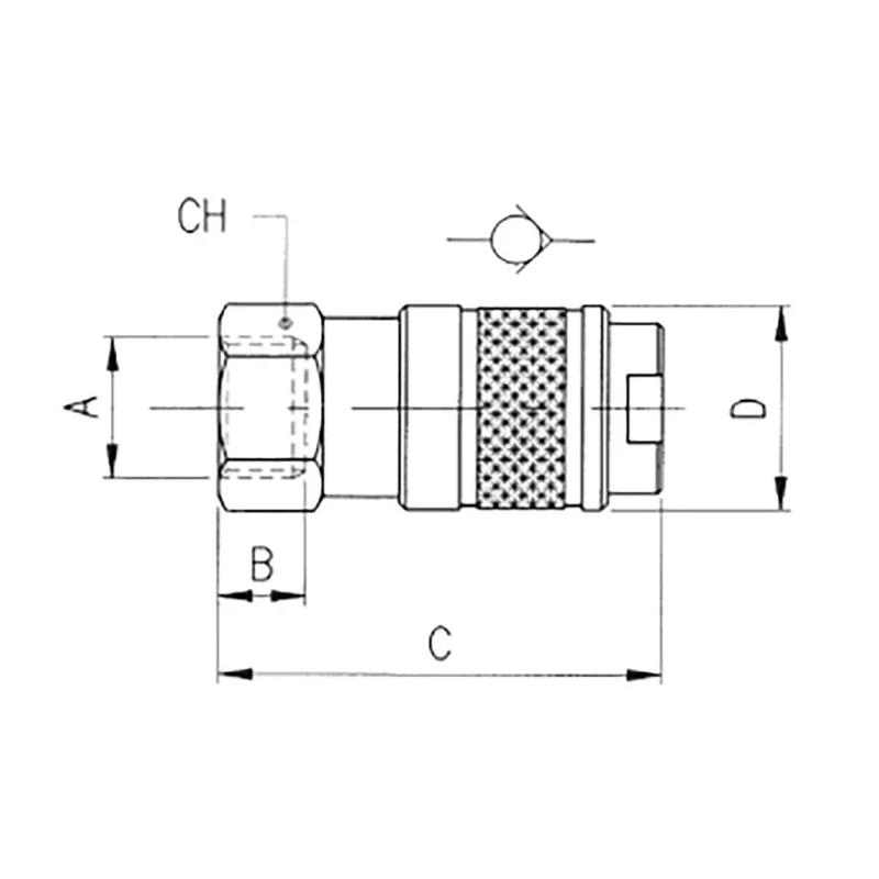 RS PRO Nickel Plated Brass Quick Air Coupling 3/8 in Female BSP 12 bar Operating Pressure 80°C Maximum Temperature 176-1911