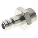 RS PRO Nickel Plated Brass Coupler Nipple 1/8 in Male Thread 0.13in Hose Barb 12 Bar Pressure 80°C Maximum 176-1944