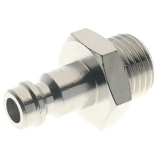 RS PRO Nickel Plated Brass Coupler Nipple 1/8 in Male Thread 0.13in Hose Barb 12 Bar Pressure 80°C Maximum 176-1944